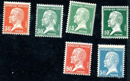 Lot Z834 Type Pasteur, 6 Timbres - 1922-26 Pasteur