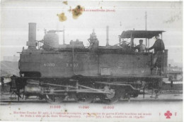 LES LOCOMOTIVES FRANCAISES NORD  .    MACHINE TENDER  (taché ) - Trains