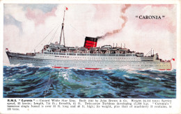 R297282 R. M. S. Caronia. Cunard White Star Line. Built 1948. John Brown. Valent - Wereld