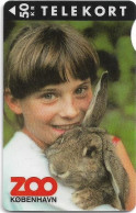Denmark - KTAS - Zoo - Rabbit - TDKS044 - 04.1995, 50kr, 3.500ex, Used - Danimarca