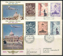 Vatican 1967, Airmail Stamps, Aircraft Over Vatican, Beautiful Registered FDC - Autres & Non Classés