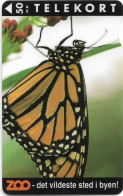 Denmark - KTAS - Zoo Series #1, Monark Butterfly - TDKS027 - 04.1994, 50kr, 3.000ex, Used - Dinamarca