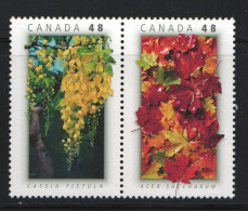 2003  National Trees: Canada, Thailand Se-tenant Pair Sc 2001a MNH - Ongebruikt