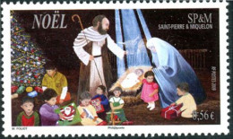 SAINT-PIERRE-ET-MIQUELON 2009 - Timbre De Noël - 1 V. - Nuovi