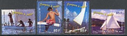 POLYNESIE 2003 - Pirogues à Voiles - 4 V. - Schiffe