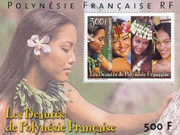 POLYNESIE 2000 -  Visages Polynésiens - Bloc - Blokken & Velletjes