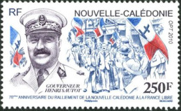 NOUVELLE CALEDONIE 2010 - Gouverneur Henri Sautot - France Libre - 1 V. - Nuevos