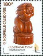 NOUVELLE CALEDONIE 2009 - Le Porteur De Tortue - 1 V. - Beeldhouwkunst