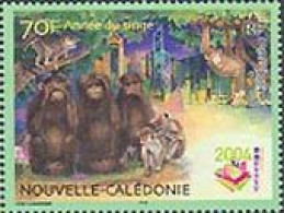 NOUVELLE CALEDONIE 2004 - Année Du Singe - 1 V. - Anno Nuovo Cinese