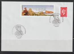 Atm, Lisa1, FDC, MARIANNE 0.76€ + 0.49€, JACQUES CARTIER. 5/11/2015. Percé, Quebec, CANADA. 69ème Salon D'automne - 2010-... Vignettes Illustrées