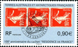 TAAF 2009 - Cachet Résidence De France - 1 V. - Unused Stamps