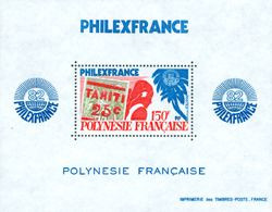 POLYNESIE 1982 - Philexfrance 1982  - Timbre Sur Timbre - Bloc - Nuovi