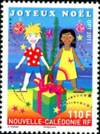 NOUVELLE CALEDONIE 2011 - Joyeux Noël - Enfants Et Cadeaux - 1 V. - Natale