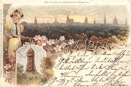 Gruss Aus Leipzig - Litho - Leipzig