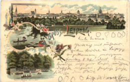 Gruss Aus Leipzig - Litho - Leipzig