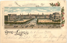 Gruss Aus Leipzig - Litho - Leipzig