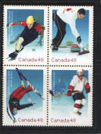 2002 Winter Olympic Sports Block Of 4 Se-tenant Sc 1939a MNH - Neufs