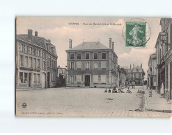 SUIPPES : Place Du Marché Et Rue Saint-Honoré - état - Autres & Non Classés