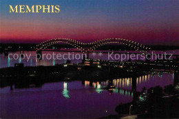 72706863 Memphis_Tennessee Panorama Bei Nacht - Autres & Non Classés