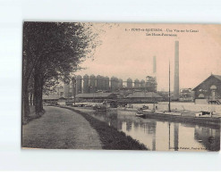 PONT A MOUSSON : Une Vue Sur Le Canal, Les Hauts-Fourneaux - Très Bon état - Pont A Mousson