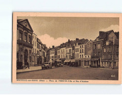 BRETEUIL SUR NOYE : Place De L'Hôtel De Ville Et Rue D'Amiens - Très Bon état - Breteuil