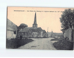 BOUZONVILLE : La Place Du Bourg Et L'Eglise - état - Other & Unclassified