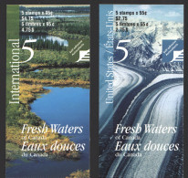 2000  Fresh Waters 2 Booklets Of 5 Different Each Sc 1854-5 MNH - Unused Stamps