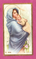 Santini, Holy Card- Ossequio A Maria Santissima- Variante Con Fiori-  Ed Enrico Bertarelli N°  2-398 . Dim. 100x 57mm. - Devotion Images