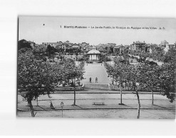 BIARRITZ : Le Jardin Public, Le Kiosque De Musique Et Les Villas - Très Bon état - Biarritz