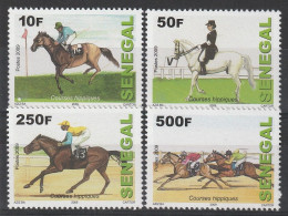Senegal  2012  Horse Race,Horses  Set  MNH - Paarden