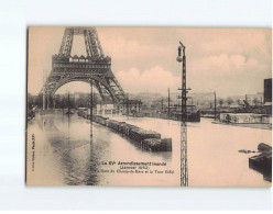 PARIS : Inondation 1910, Gare Du Champs De Mars, La Tour Eiffel - Très Bon état - De Overstroming Van 1910