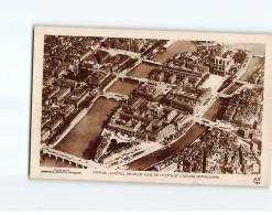 PARIS : L'Hôtel De Ville L'Ile De La Cité Et L'Eglise Notre-Dame - Très Bon état - Cartas Panorámicas