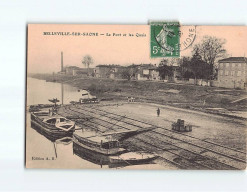 BELLEVILLE SUR SAONE : Le Port Et Les Quais - Très Bon état - Belleville Sur Saone