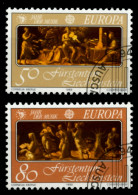 LIECHTENSTEIN 1985 Nr 866-867 Gestempelt SB4A122 - Used Stamps