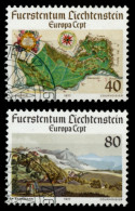LIECHTENSTEIN 1977 Nr 667-668 Gestempelt SB4E12A - Used Stamps