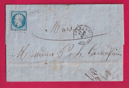 N°14 ORAN BATEAU A VAPEUR ALGERIE PC 1896 MARSEILLE LETTRE - 1849-1876: Klassieke Periode