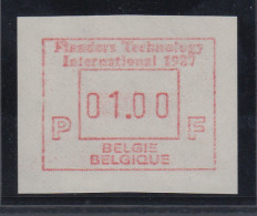 Belgien FRAMA-ATM Sonderausgabe Flanders Technology International 1987 V. VS **  - Sonstige & Ohne Zuordnung