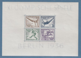 Deutsches Reich Olympiade Berlin1936  Block 5 ** In Einwandfreier Erhaltung. - Neufs