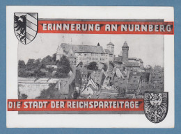 Dt. Reich NS-Propagandakarte Erinnerung An Nürnberg Reichsparteitage Mit So.-O - Lettres & Documents