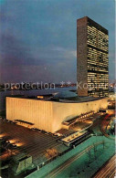 72689754 New_York_City United Nations Buildings East River At Night - Otros & Sin Clasificación