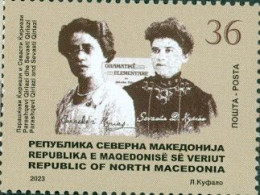 NORTH MACEDONIA 2023 - PARASKEVI AND SEVASTI KIRIJAZI MNH - Nordmazedonien