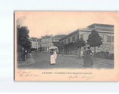 LE MANS : Les Halles Et Rue Hippolyte Lecornué - état - Le Mans