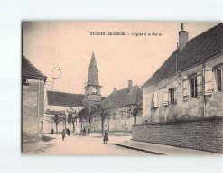 SAINT LEGER SUR DHEUNE : L'Eglise Et La Mairie - état - Other & Unclassified