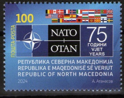 NORTH MACEDONIA 2024 - 75th ANNIVERSARY OF NATO MNH - Macedonia Del Norte