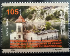 NORTH MACEDONIA 2024 - CULTURAL HERITAGE,CHURCH OF ST.NICHOLAS-MAVROVO MNH - Macedonia Del Nord