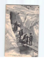 CHAMONIX : Sortie De La Grotte De Glace Aux Bossons - Très Bon état - Chamonix-Mont-Blanc