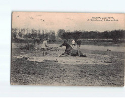 MAISONS LAFFITTE : A L'Entrainement, Le Bain De Sable - état - Maisons-Laffitte