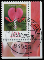 BRD BUND DS BLUMEN Nr 2547 Zentrisch Gestempelt ECKE-URE X34A9E2 - Used Stamps