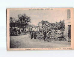 MOISSAC : Rue Faubourg Guillerand Et Place Sainte-Blanche, Les Grandes Inondations Du Midi, 1930 - Très Bon état - Moissac