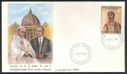 Vatican 1967, Visit Of US President Lyndon Johnson, Special Cover - Altri & Non Classificati